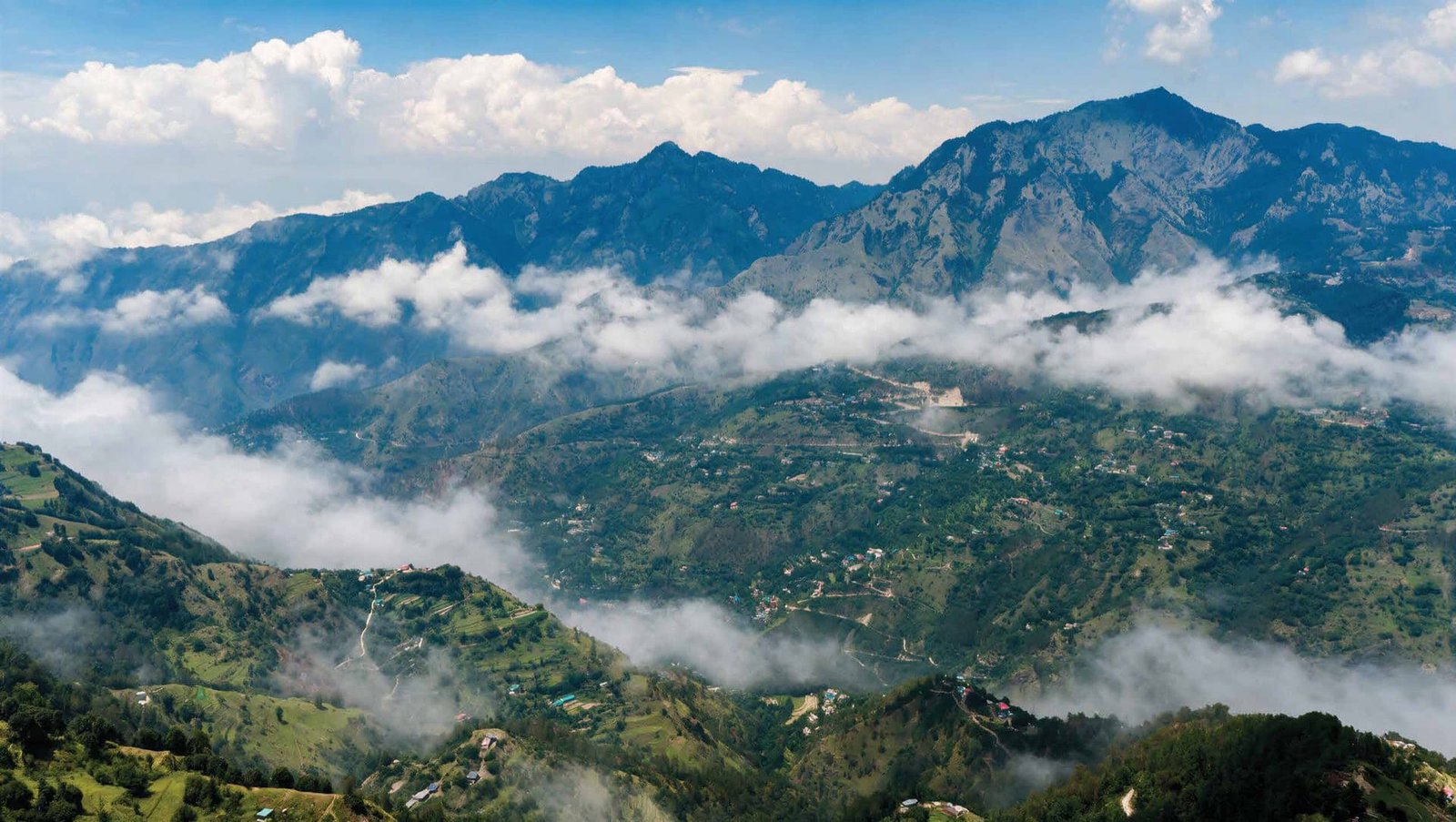 Misty Himalayan valley